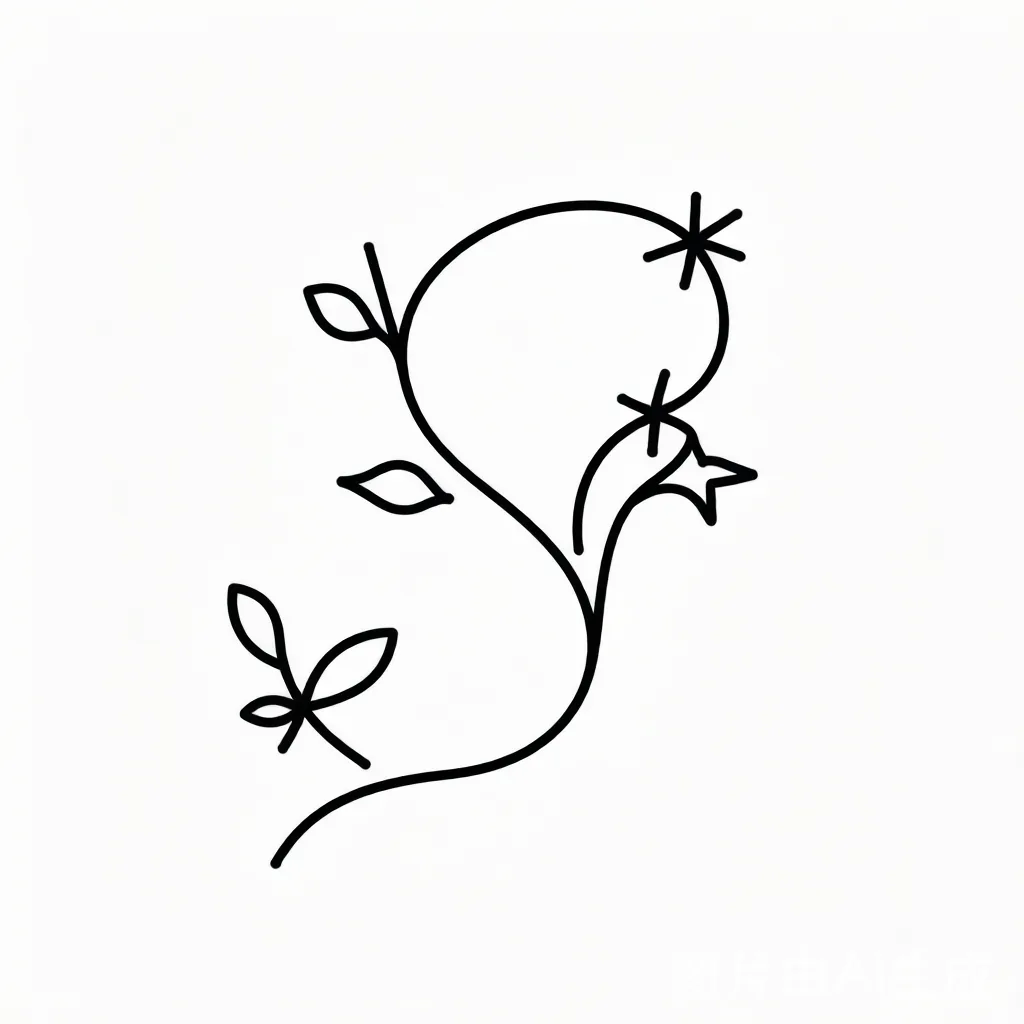 Vector reconstruction of vine motif